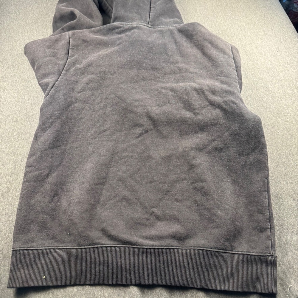 The North Face Mens Faded Black Pullover Hoodie Logo Fleece Sweatshirt Medium - Picture 8 of 8